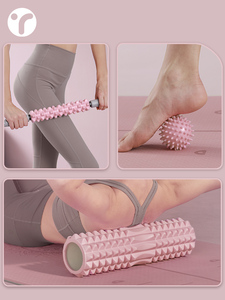 Yoga Fitness Stretching - Massagerolle aus massivem Schaumstoff, Muskelentspannungs- und