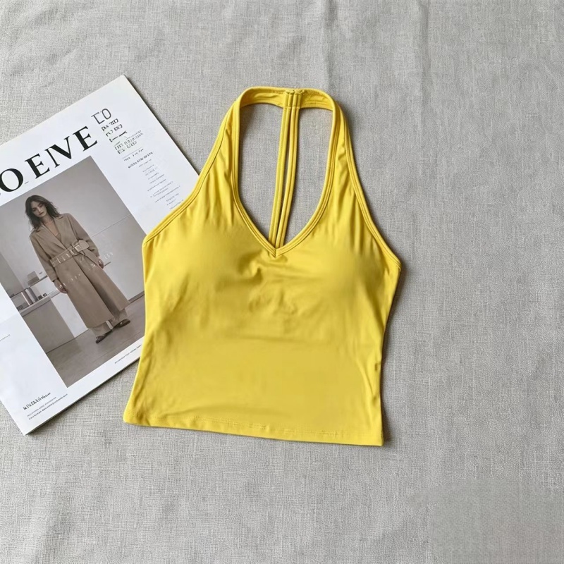 Yoga Fitness Studio - V-Ausschnitt Neckholder T-Back Yoga-Tanktop für Frauen