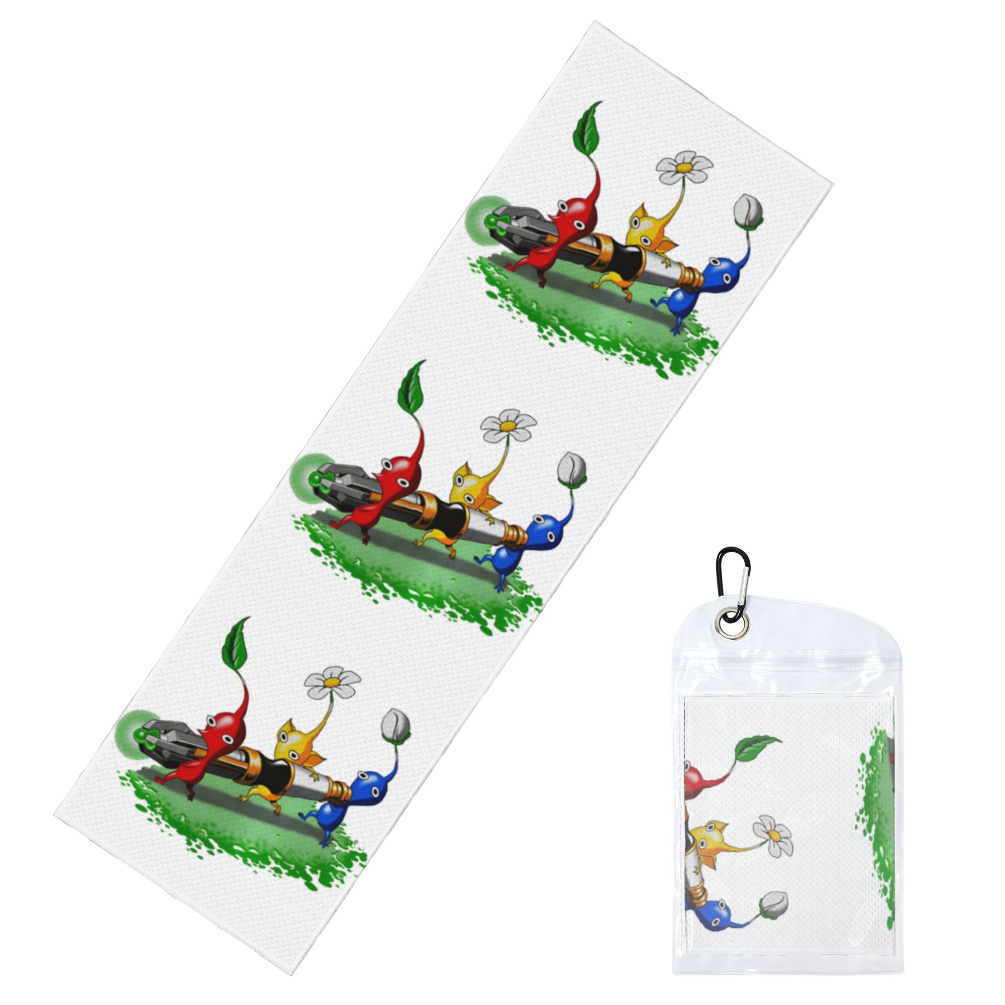 Yoga Fitness Video - Plant Creature Cartoon-Videospiel Pikmin Kalttrainingshandtuch Yoga
