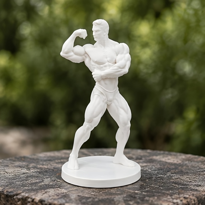 Yoga Fitness Studio - 1/2-teilige Fitness-Trainer-Skulptur, die die Kraft und