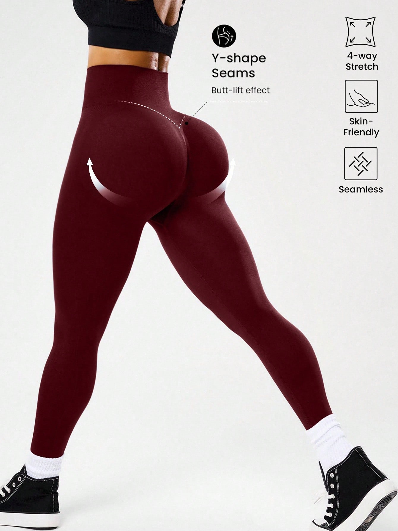 Nahtlose Yoga-Leggings mit hoh – Yoga Fitness Stretching Bewertung und Preis